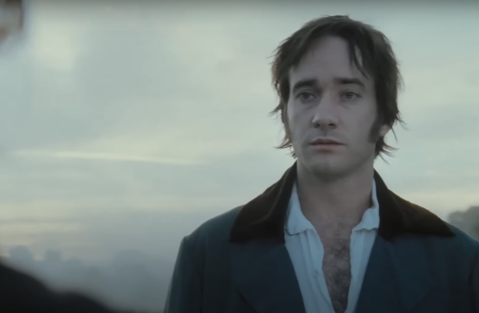 Screenshot from "Pride & Prejudice" of Mr. Darcy