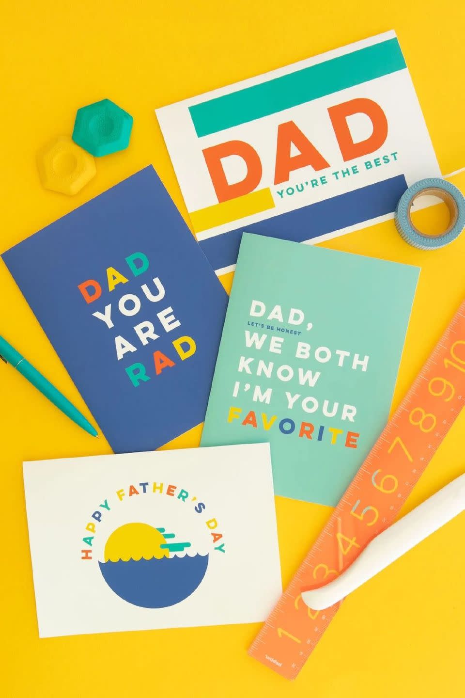 10) Modern Father's Day Cards