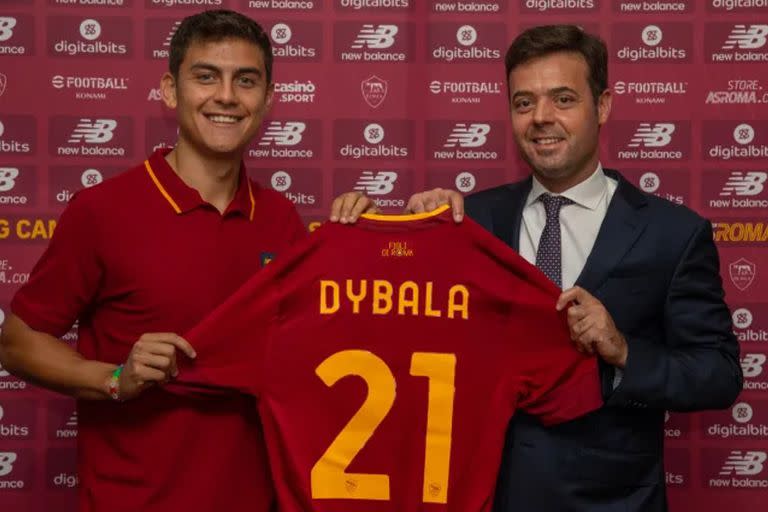 Es oficial: Dybala jugará en Roma y usará el dorsal 21