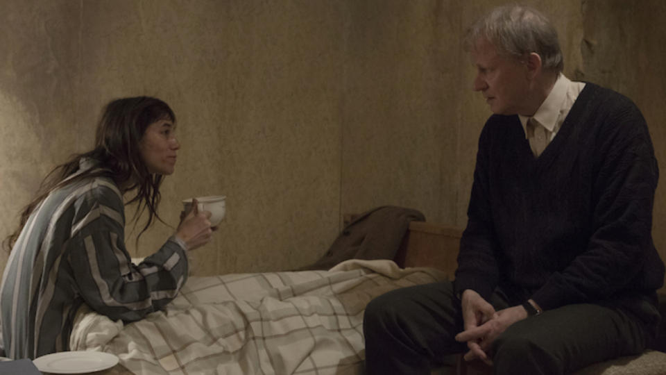 Charlotte Gainsbourg and Stellan Skarsgård in Nymphomaniac