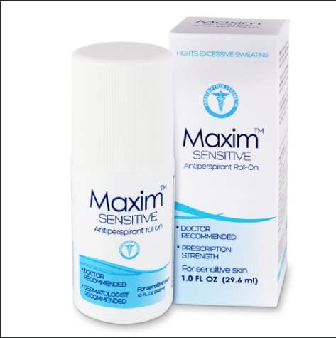 maxim antiperspirant product and box