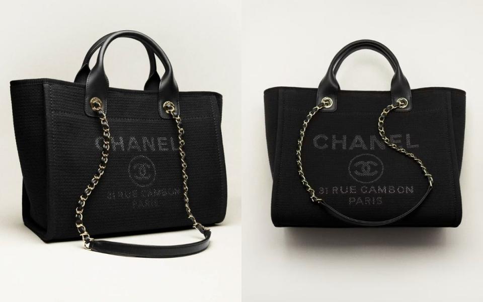 CHANEL混和纖維小牛皮購物包 NT$ 163,800  Photo Via:CHANEL