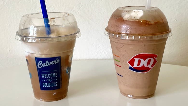 Dairy Queen MooLatté and Culver's Root Beer Float