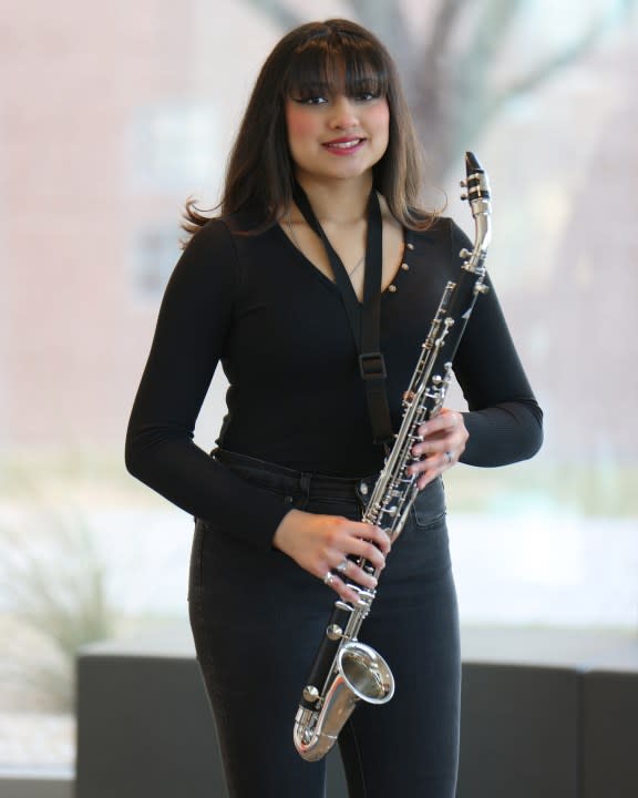 Mabel Caraveo, 4-A All-State Band Bass Clarinet, Irvin High School<em> Photos: EPISD</em>