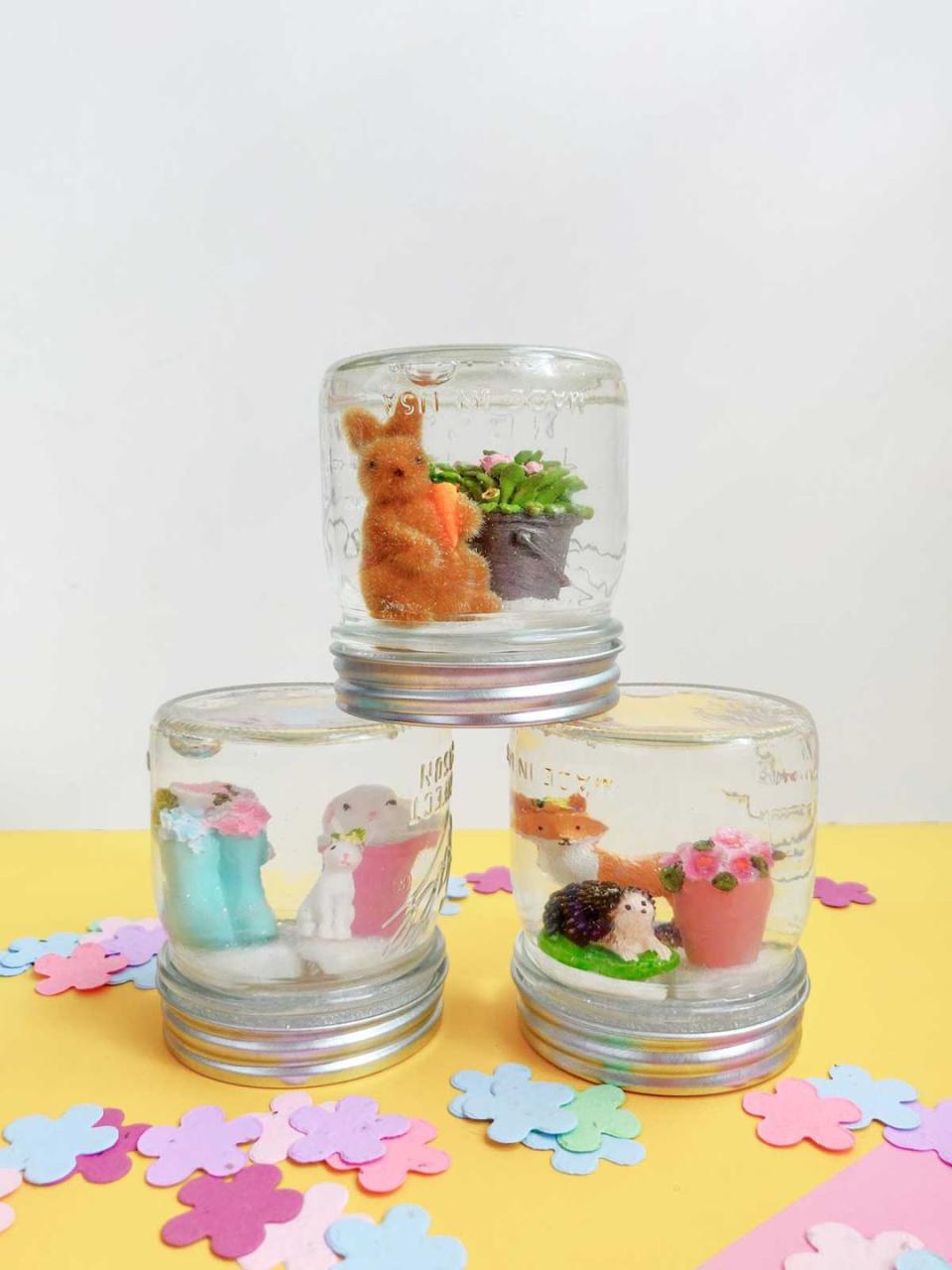 Easter Snow Globes