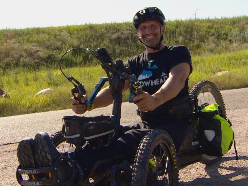 Christian Bagg is the founder of Bowhead Corp., which creates off-road adaptive bikes.  (David Mercer/CBC - image credit)