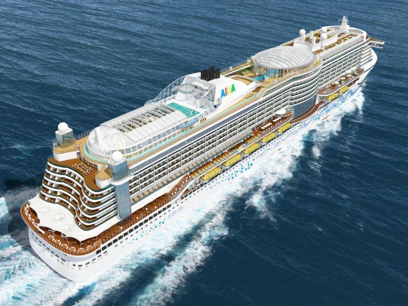 Mit Verspätung am Start: Im April soll die «Aida Prima» getauft werden. Foto: Aida Cruises & Partnership Design