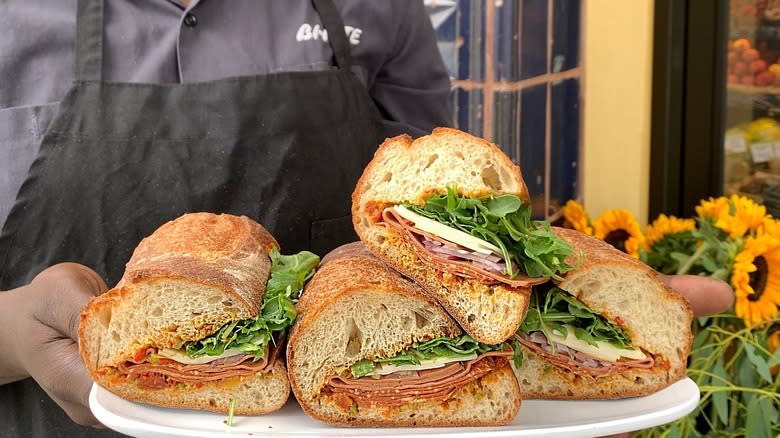 Bi-Rite's vegetarian muffaletta sandwich