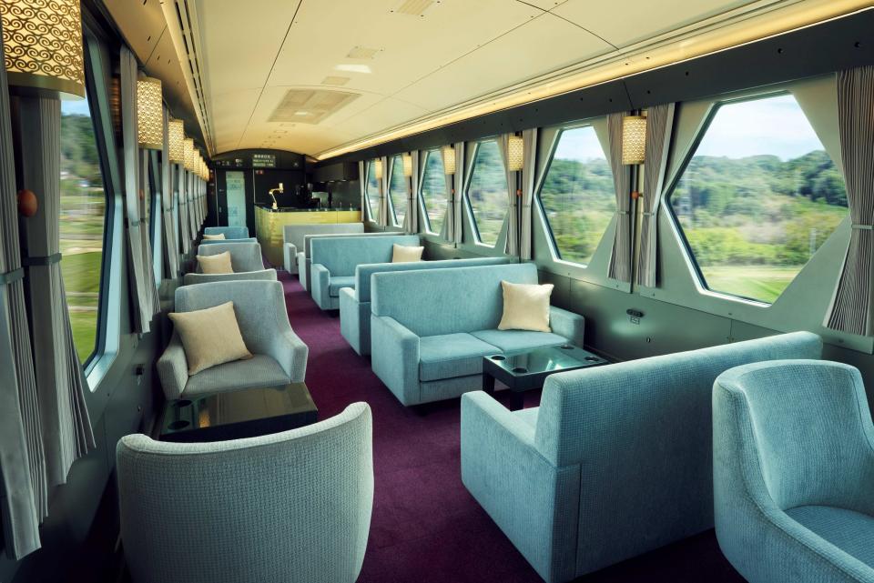 ⬆️以跨越時空的休息廳為概念設計的駕駛艙休息室。（圖/東武鐵道提供）