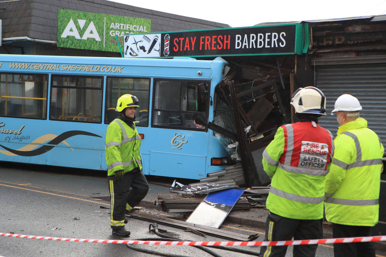 Fortunately, there were no reported injuries to the school pupils following the collision. (PA)