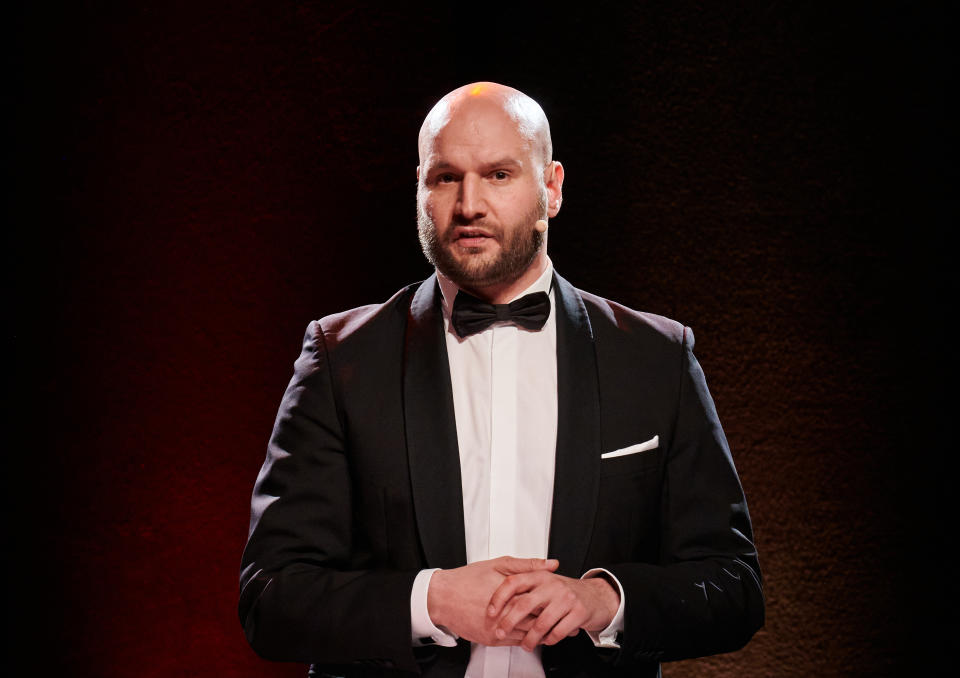 05 March 2020, Berlin: Chairman of the Association of German Startups Christian Miele speaks at the opening ceremony of the German Startup Awards of the Association in the tepee at the Chancellery. Photo: Annette Riedl/dpa (Photo by Annette Riedl/picture alliance via Getty Images)