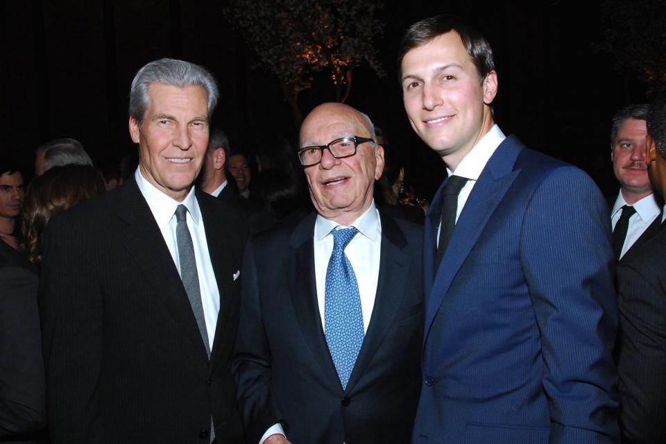 Terry Lundgren, Rupert Murdoch and Jared Kushner attends The New York Observer 25th Anniversary at Four Seasons Restaurant on March 14, 2013 in New York City.