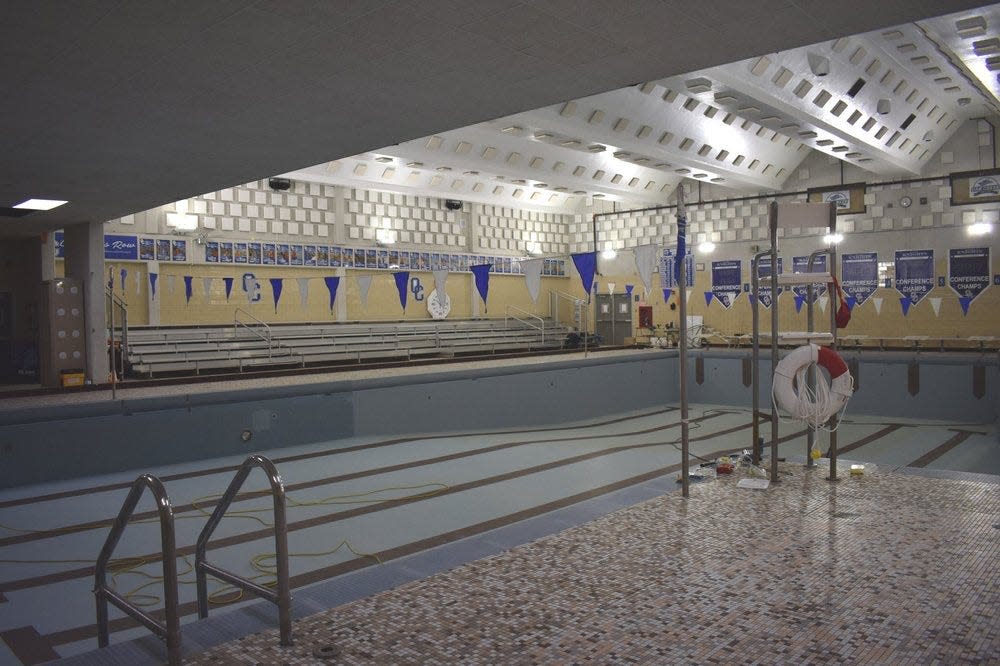 Oak Creek High School's pool is shown here. The Oak Creek-Franklin School District sent out a community survey asking respondents to give feedback on whether to update or replace its pool.