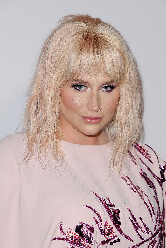 <p>In an interview with radio station <em>SiriusXM</em>, Kesha revealed that working on her latest album, <em>Rainbow</em> helped her to cope with her depression. In new single, ‘Praying’, the singer addressed feelings of suicide and believes is should not be taboo to talk about any dark feelings we may have. <em>[Photo: PA]</em> </p>