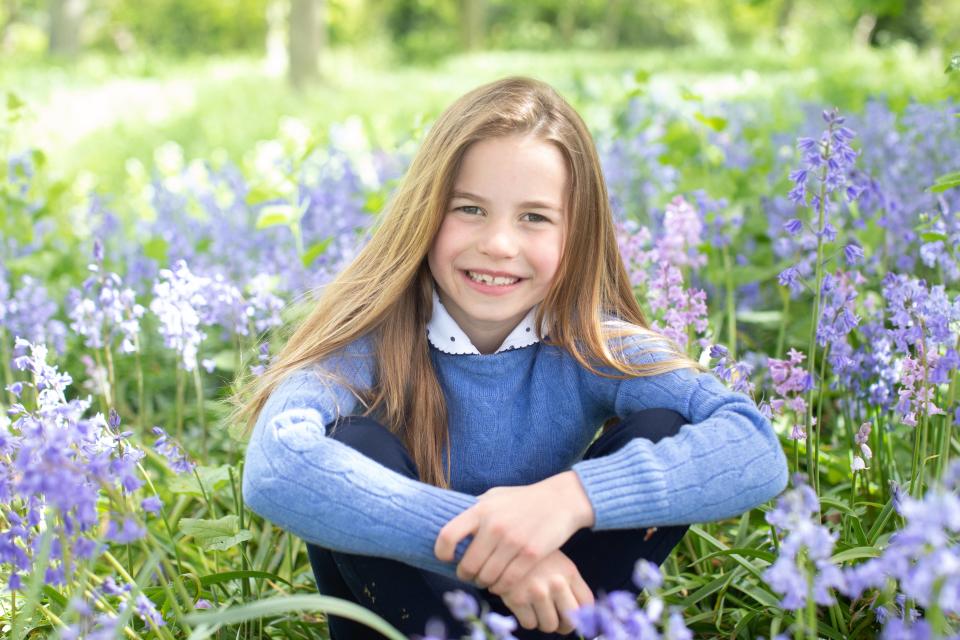 Princess Charlotte is all smiles on the eve of her 7th birthday.