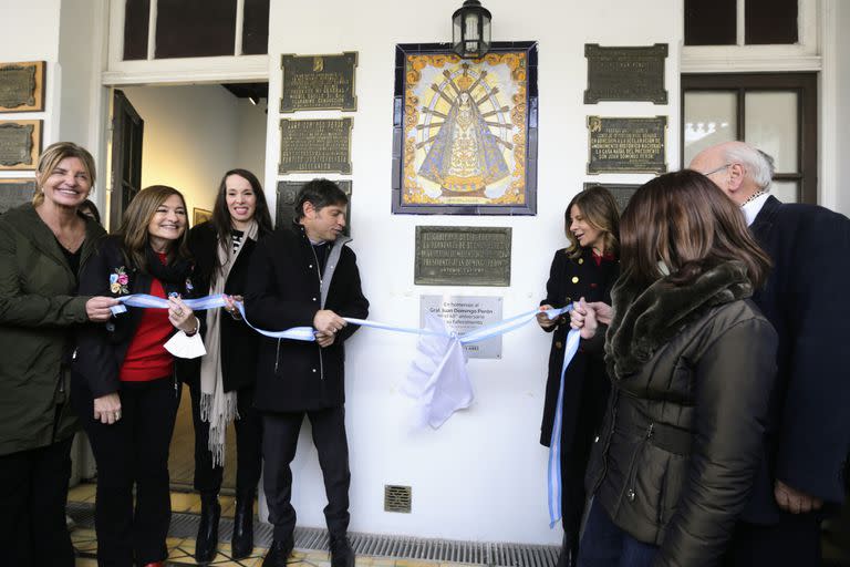 Axel Kicillof recordó a Juan Domingo Perón  en el Museo de Lobos