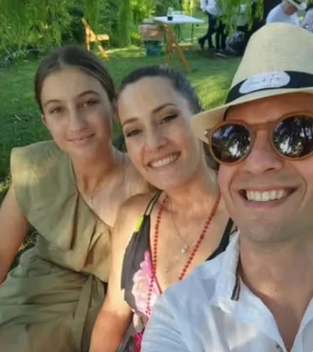 La foto de Indiana Cubero en el casamiento de la amiga de Micaela Viciconte (Foto: captura Instagram)