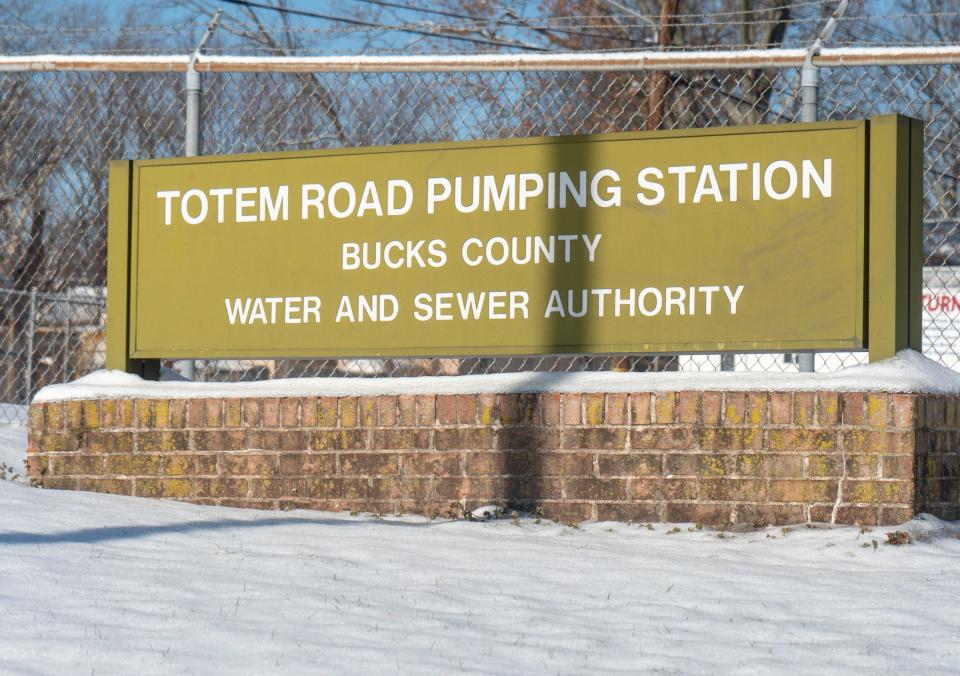 The Neshaminy Interceptor sits underground, but ends and is pumped through the Totem Road Pumping Station in Bensalem, along side the Neshaminy Creek. The Interceptor is a large sewer main that takes sewage from Bucks County to a Philadelphia treatment facility. When there is a major storm, the interceptor becomes filled with storm water that takes up much of its sewage capacity.