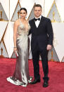 <p>Luciana Barroso and Matt Damon arrive at the Oscars on Sunday, Feb. 26, 2017, at the Dolby Theatre in Los Angeles. (Photo by Jordan Strauss/Invision/AP) </p>