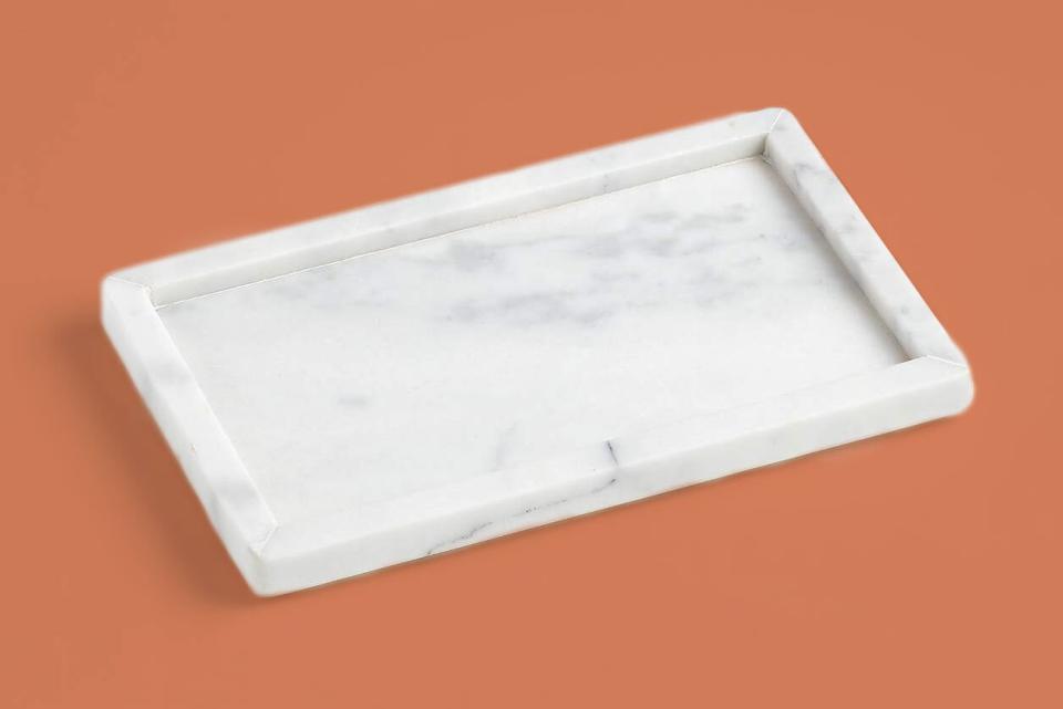 Crate & Barrel French Kitchen Marble Rectangle Tray