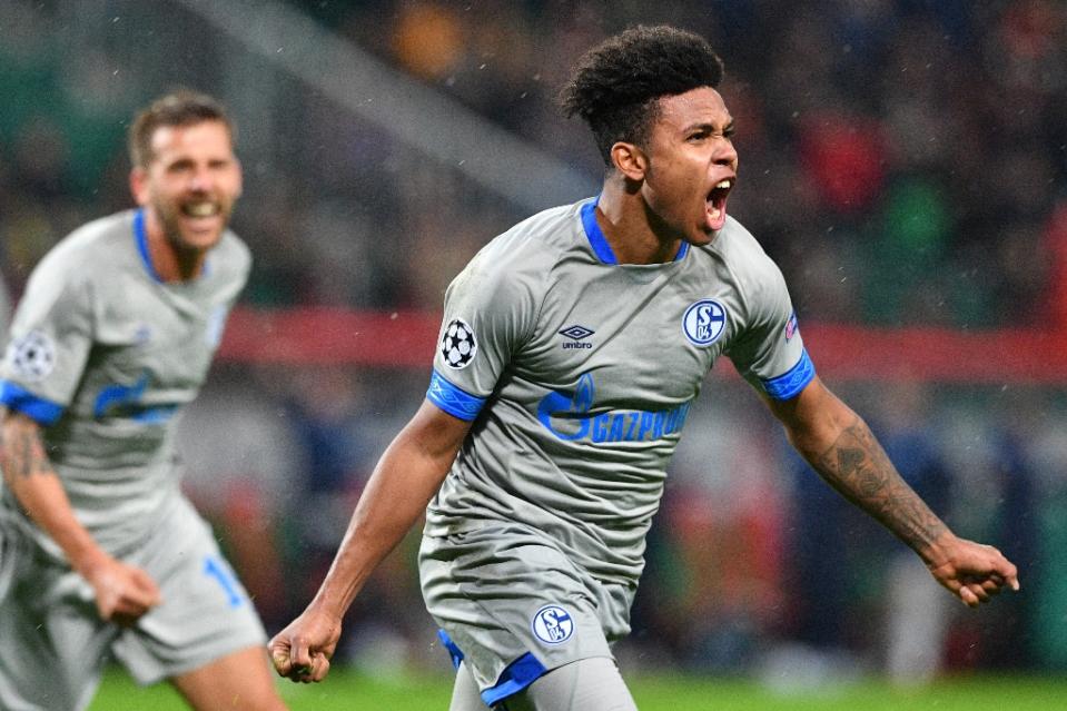 Weston McKennie will be looking for his second Champions League goal when Schalke visits Galatasaray on Wednesday. (AFP Photo/Mladen Antonov)