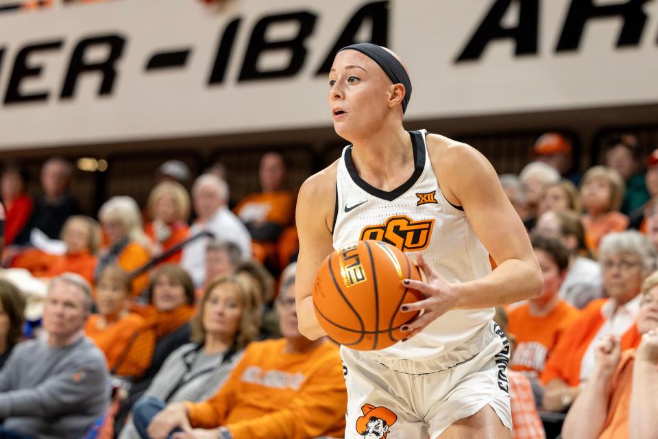 Christian Heritage Academy graduate Rylee Langerman is in her first season with the OSU women's basketball team after transferring from Arkansas.