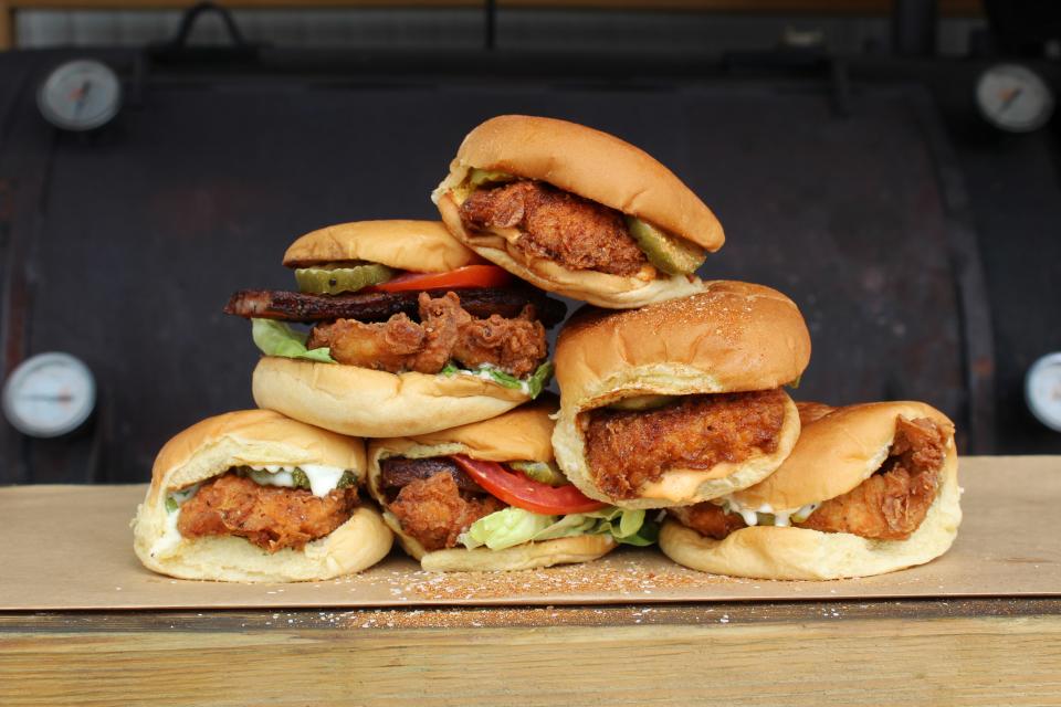 Tropical Smokehouse's Fried Chicken Friday Sandwich will be offered Fridays through April.