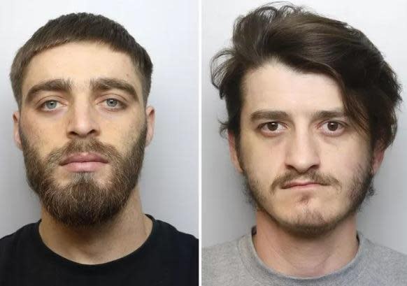 Festim Sefa (left) and Mirban Xhukellari were found at a property on Nowell Grove in Harehills during a police drugs raid. More than 109 plants were found across five rooms with a potential street value of £74,000. Both 23-year-old Sefa and 28-year-old Xhukellari admitted charges of producing cannabis. Mitigating for both, Gary Cook said they had both been trafficked to the country having paid money to gangs, and like many illegal immigrants, were put to work illegally. They were jailed for 28 months each.