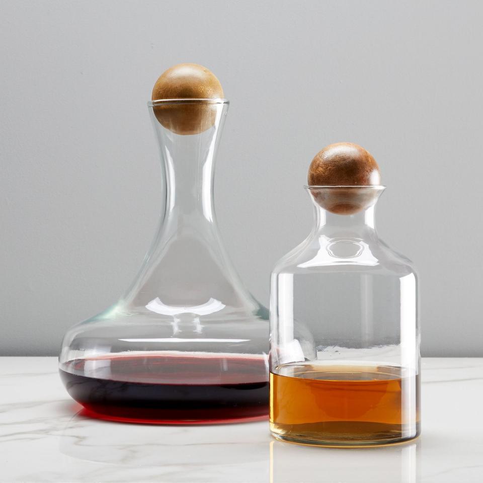 <p><a href="https://go.redirectingat.com?id=74968X1596630&url=https%3A%2F%2Fwww.westelm.com%2Fproducts%2Fglass-bottles-with-wood-stoppers-c434&sref=https%3A%2F%2Fwww.delish.com%2Fholiday-recipes%2Fg22597328%2Fbest-thanksgiving-gifts%2F" rel="nofollow noopener" target="_blank" data-ylk="slk:Shop Now;elm:context_link;itc:0;sec:content-canvas" class="link ">Shop Now</a></p><p>West Elm Glass Decanter with Wood Stopper</p><p>West Elm</p><p>$35.00</p><span class="copyright">West Elm</span>