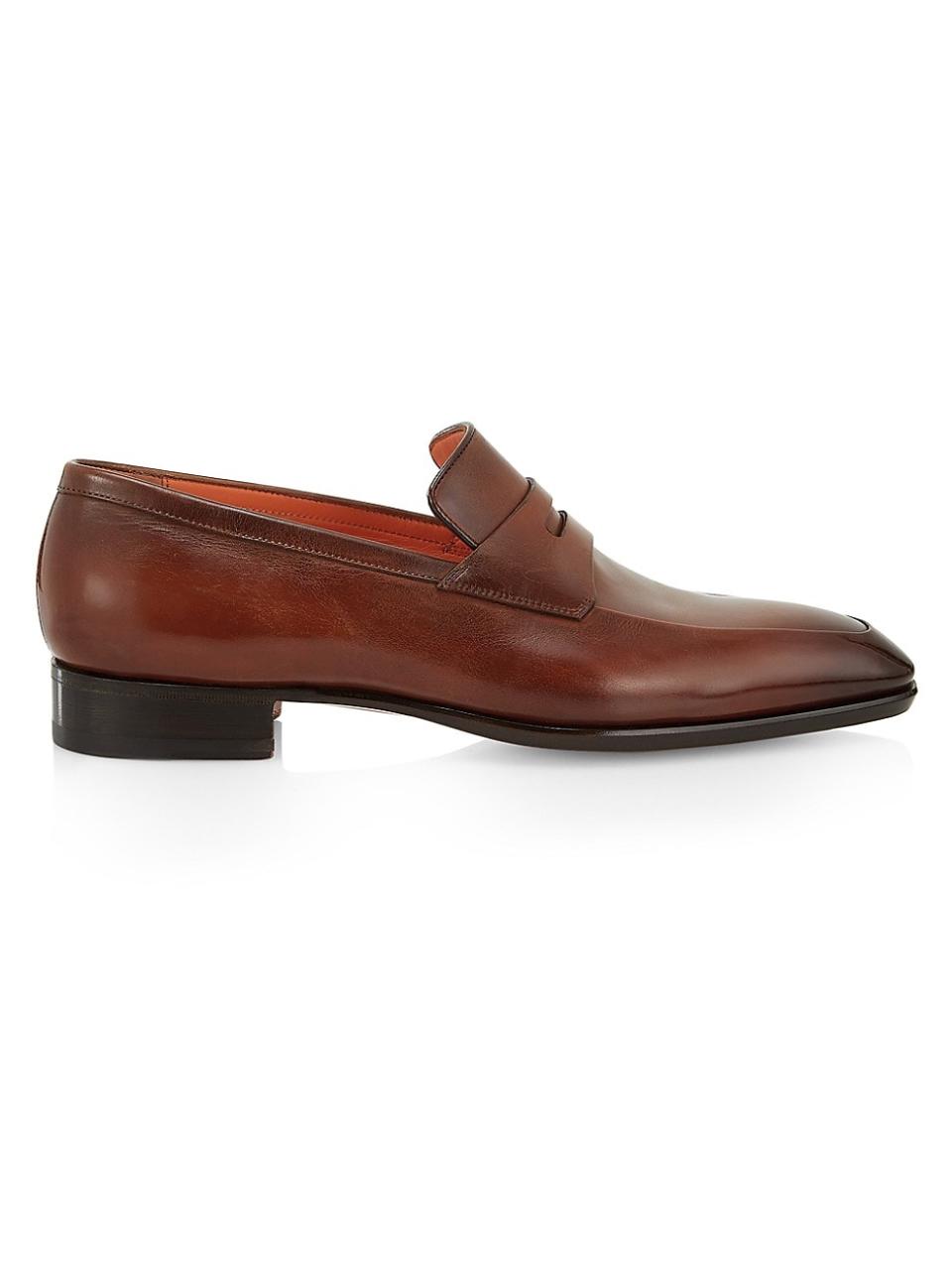 <p><a href="https://go.redirectingat.com?id=74968X1596630&url=https%3A%2F%2Fwww.saksfifthavenue.com%2Fproduct%2Fsantoni-pierce-leather-penny-loafers-0400019149989.html&sref=https%3A%2F%2Fwww.townandcountrymag.com%2Fstyle%2Fmens-fashion%2Fg46146575%2Fbest-loafers-for-men%2F" rel="nofollow noopener" target="_blank" data-ylk="slk:Shop Now;elm:context_link;itc:0;sec:content-canvas" class="link ">Shop Now</a></p><p>Pierce Leather Penny Loafers </p><p>saksfifthavenue.com</p><p>$1330.00</p>