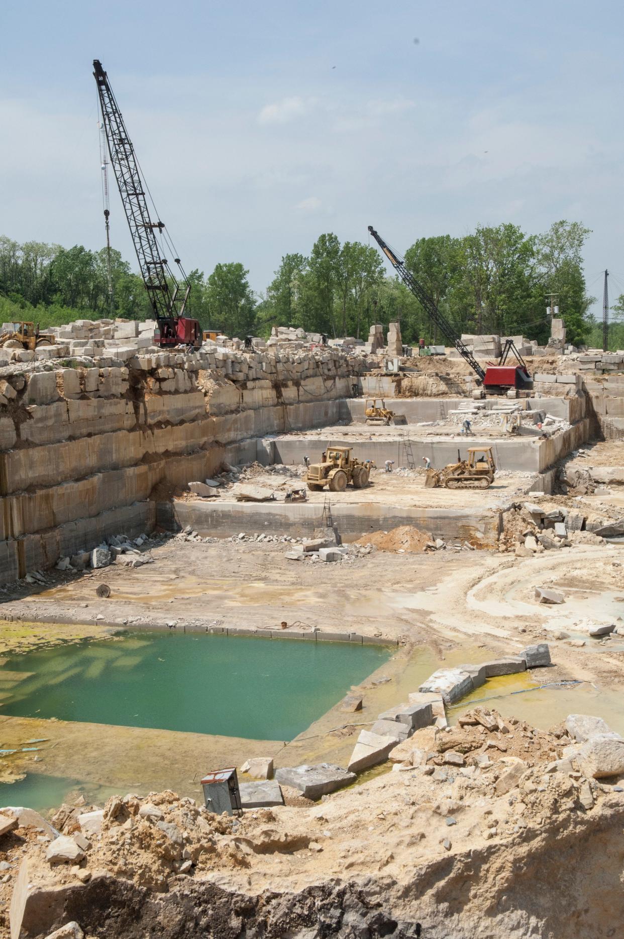 Reed Quarries Inc., a dimension stone quarry on Prow Road in Monroe County, is shown in 2015. 