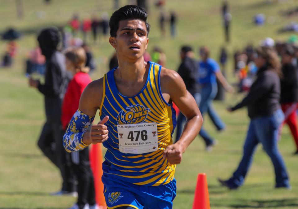 Reagan County's Julian Rodriguez competes in the Region I-2A cross country meet on Monday, Oct. 24, 2022 at Mae Simmons Park.