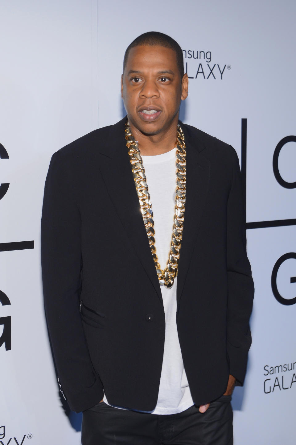BROOKLYN, NY - JULY 03:  JAY Z attends JAY Z and Samsung Mobile's celebration of the Magna Carta Holy Grail album, available now through a customized app in Google Play and Samsung Apps exclusively for Samsung Galaxy S 4, Galaxy S III and Note II users on July 3, 2013 in Brooklyn City.  (Photo by Larry Busacca/Getty Images for Samsung)