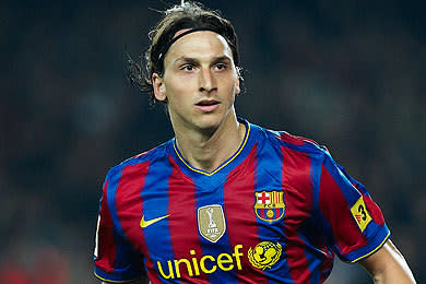 Despite his extraordinary price tag, Zlatan Ibrahimovic barely lastest a year at Barcelona after he moved across from Inter in 2009. He was quickly moved on to AC Milan for the 2010-11 season, where he now continues to ply his trade.