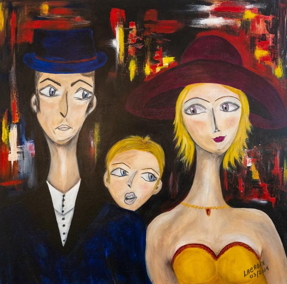 France Family by Marie Lacroix. The Sarasota Studio Artists Association will open their studios on Jan. 14 from 11 a.m. to 3 p.m.