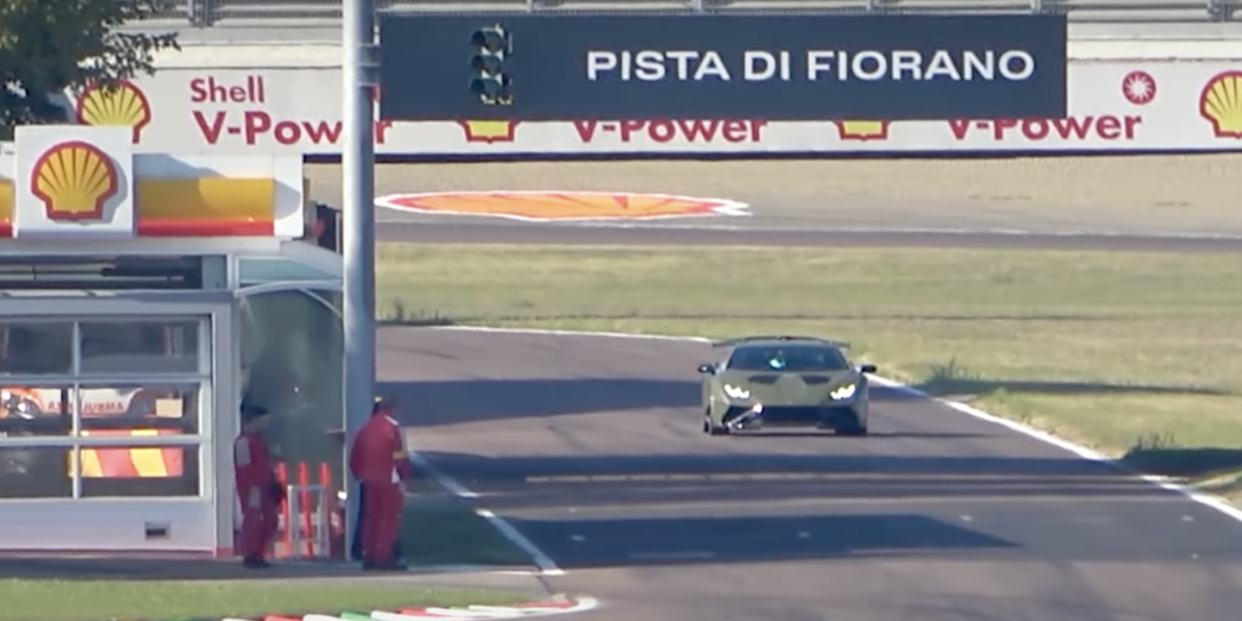 lamborghini huracan sto at fiorano race track