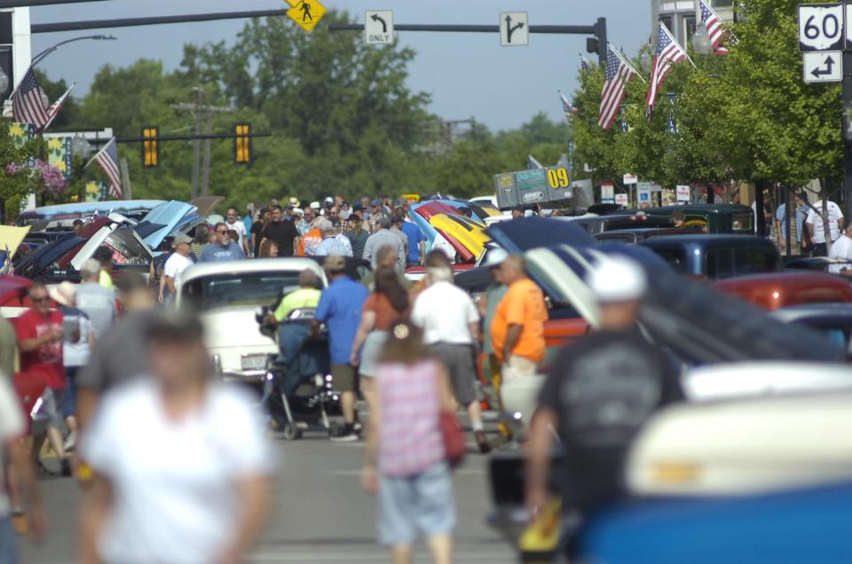 The Ashland Downtown Dream Cruise and Car Show drew a crowd Saturday July 9, 2022. STEVE STOKES/FOR ASHLAND TIMES-GAZETTE