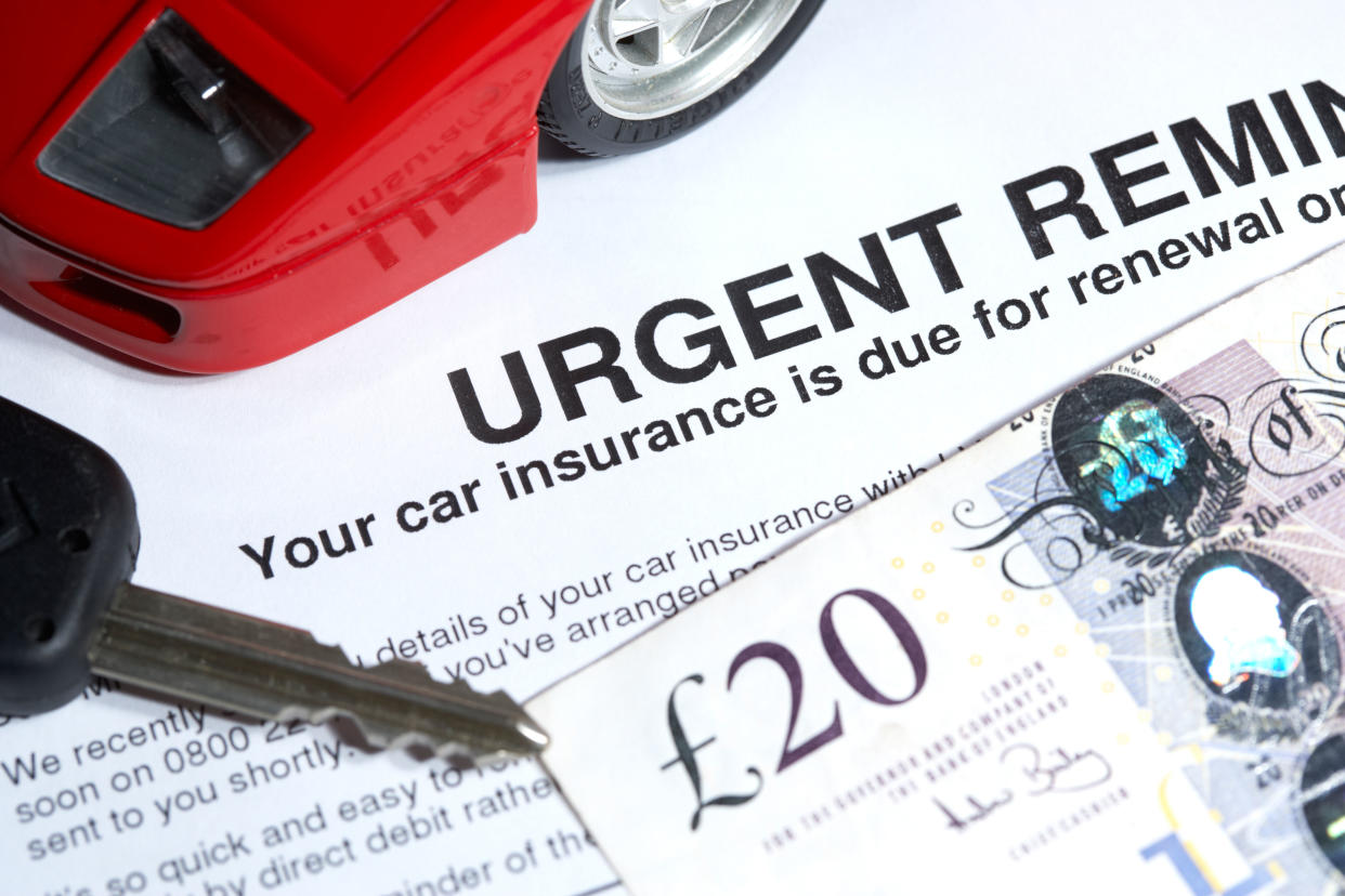 car insurance renewal notification in the uk