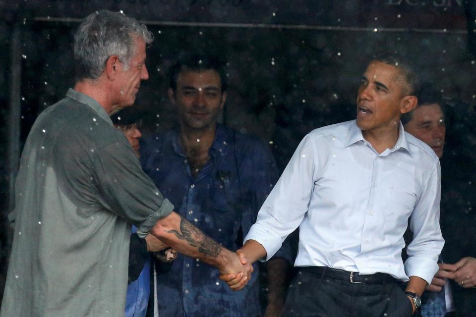 Barack Obama pays emotional tribute to Anthony Bourdain with photo of celebrated Hanoi lunch