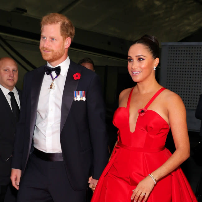 Harry y Meghan Markle credit:Bang Showbiz