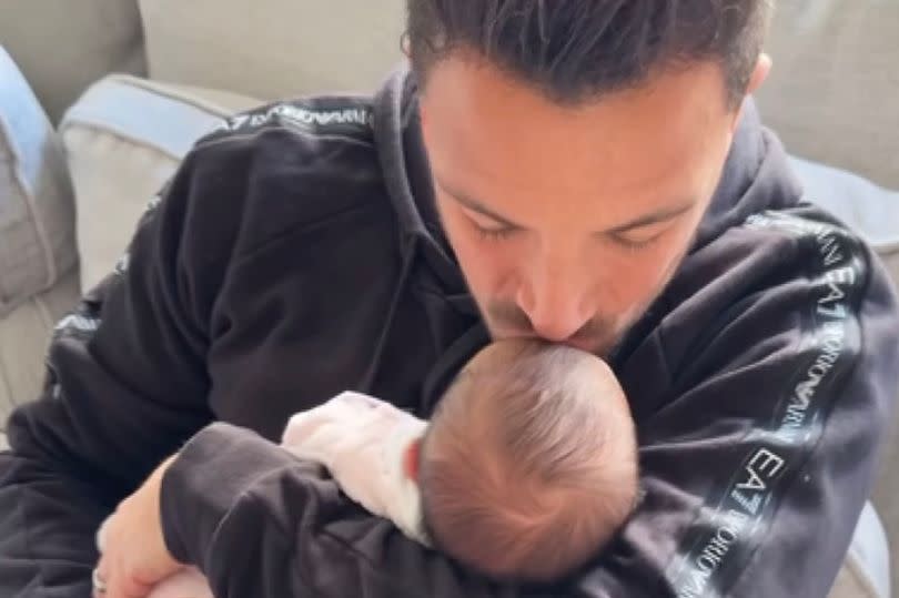 Peter Andre shares adorable video of new baby and reveals cute nickname after struggling with real name