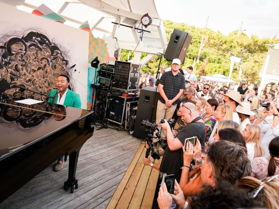 John Legend performing at The Surf Lodge