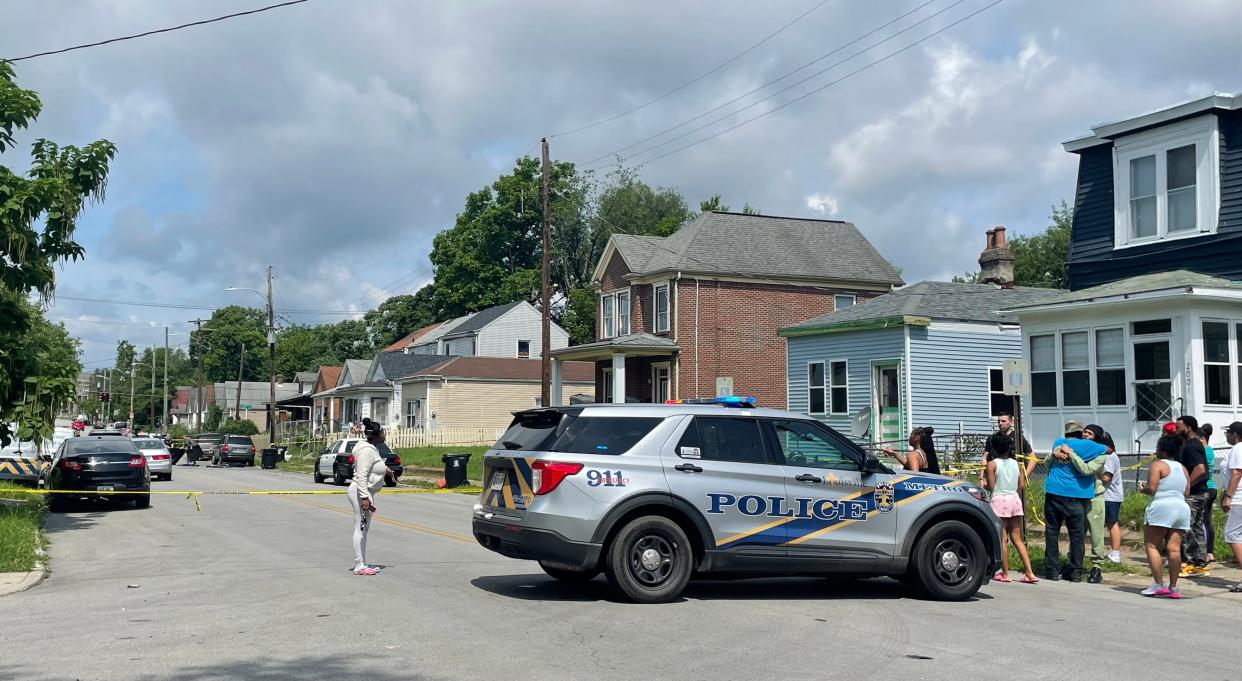 One man was killed in a shooting near Wilson Ave. and 22nd St. in Louisville's Park Hill neighborhood on July 9, 2023. Police have not yet made any arrests in connection to the murder.