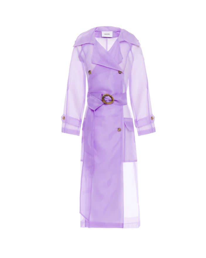 Organza trench coat