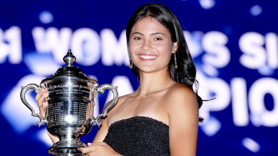 Emma Raducanu has rocketed up the world rankings after her historic US Open victory. Pic: Getty