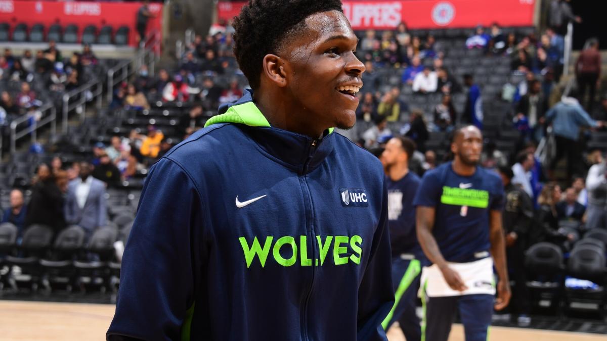 Timberwolves guard Anthony Edwards switches to No. 5 jersey