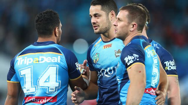 Ladbrokes are the Titans' back of jersey sponsors. Image: Getty