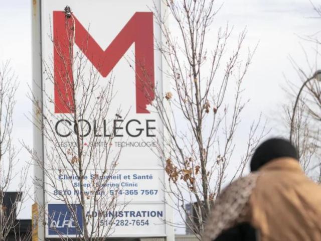 M College in Montreal's LaSalle borough, along with two other colleges and a student recruiting firm, filed for creditor protection in January 2022, disrupting the studies of hundreds of students.  (Ivanoh Demers/Radio-Canada - image credit)