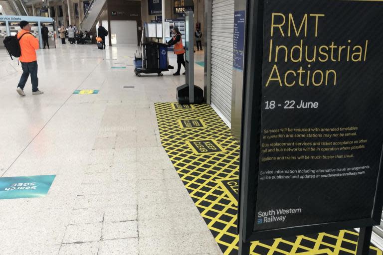 Commuters using Britain’s busiest railway station, London Waterloo, face days of disruption as the latest strike over the role of guards gets under way.From 18 to 22 June, hundreds of trains will be cancelled across the South Western network. The dates coincide with the Royal Ascot racing festival – to which many visitors normally arrive by train.On main lines, services have been sharply reduced.Between Portsmouth and London Waterloo, services are halved, with only one fast and one slow train an hour .On the link to Winchester, Southampton and Bournemouth, only one train an hour will run, with an hourly shuttle from Bournemouth to the end of the line at Weymouth.The Waterloo-Reading line, which serves Ascot, is reduced from three to two hourly trains. But South Western Railway says: “Additional train services will be in operation if you are travelling to Royal Ascot. “Queueing systems will be in place at some stations during this event, so it may take extra time to board your train. “We recommend you check your journey before travelling and leave plenty of time to complete your journey.”Many branch lines will have no trains at all, with bus replacement services on some, but not all, routes.Trains between Southampton Central and Portsmouth are being cut to one train every two hours, with a change at Fratton required. South Western Railway says: "Due to the nature of industrial action, please note that last minute changes may still occur. You are advised to check again before you travel.”Members of the RMT union working as guards and drivers for South Western Railway are taking industrial action because, say officials, “heel-dragging” in talks over driver-only operation.A protracted series of strikes came to an end in February with a general agreement, says the union, that “each passenger train shall operate with a guard with safety critical competencies.”The RMT general secretary, Mick Cash, said: “For more than three months we have sought to negotiate a conclusion to this dispute and it is wholly down to the management side that the core issue of the safety critical competencies and the role of the guard has not been signed off. “That situation has been compounded by an insistence that future operational models will be governed by the protection of company profits and not the safety of the travelling public.”A South Western Railway spokesperson said: “Clearly, they have decided to target popular events such as Royal Ascot with this cynical action which is driven by internal RMT politics.”The RMT has always said it wanted us to keep the guard on every train which is what we have offered as part of a framework agreement. We want to move the conversation on to how we operate our new trains and take advantage of the new technology on board to benefit our customers.“Fans attending events at Twickenham, Hampton Court, Royal Ascot, and elsewhere, are advised to allow extra time for their travel.”Stormy weather could also affect South Western Railway services. The train operator says: “A band of stormy weather will cross areas of our network bringing some rain and potential thunder storms in the evening.“The Hampshire region is predicted to be most affected, with the weather pushing from an easterly direction, and the worst of the storms taking place between 8 and 9pm.”