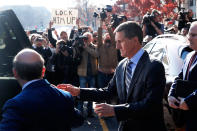 <p>DEC. 1, 2017 – Former U.S. National Security Adviser Michael Flynn departs U.S. District Court after pleading guilty to lying to the FBI about his contacts with Russia’s ambassador to the United States, in Washington. (Photo: Jonathan Ernst/Reuters) </p>